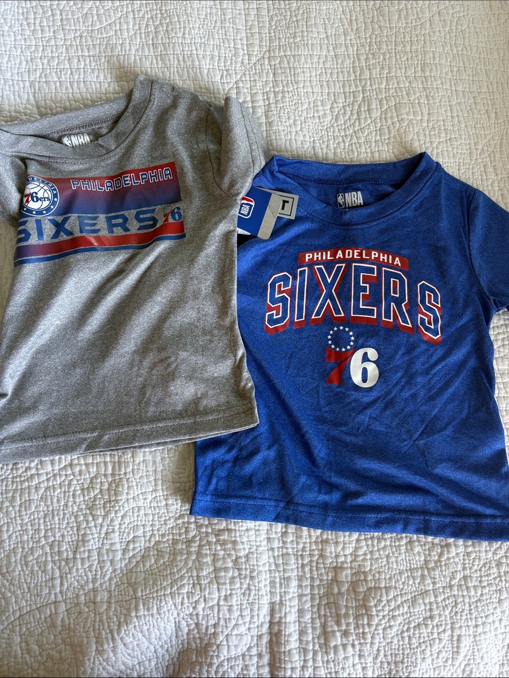 NBA Philadelphia 76ers Kids T-Shirt - Blue / Gray